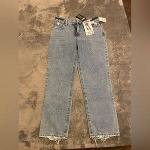 Brand new REWASH straight ankle, high rise, Jeans! Light blue size 3 or a 26